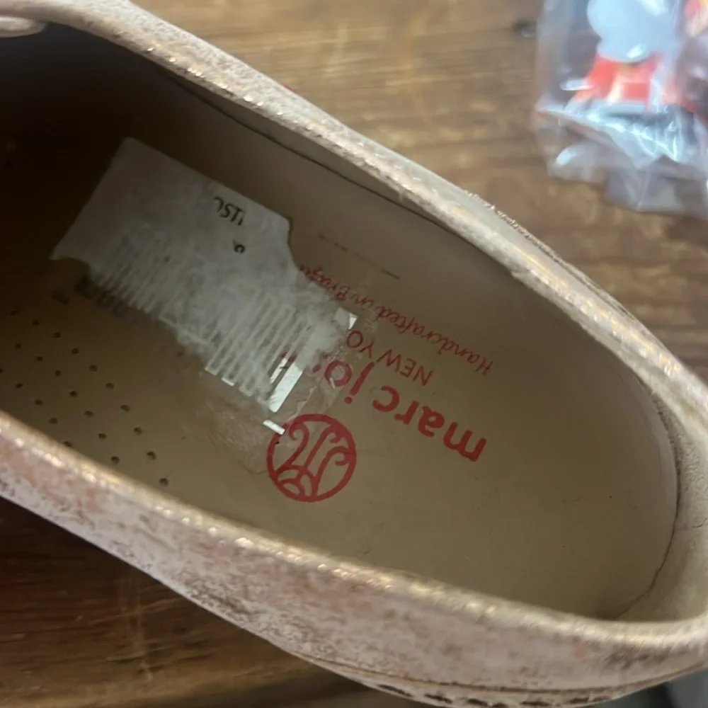 MARC JOSEPH Rose Golf Metalic NYC  Golf Shoe Flats Leather Loafers - Picture 5 of 5